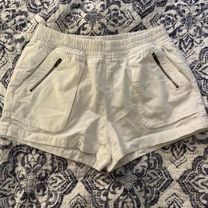 Breathable white shorts from Aerie